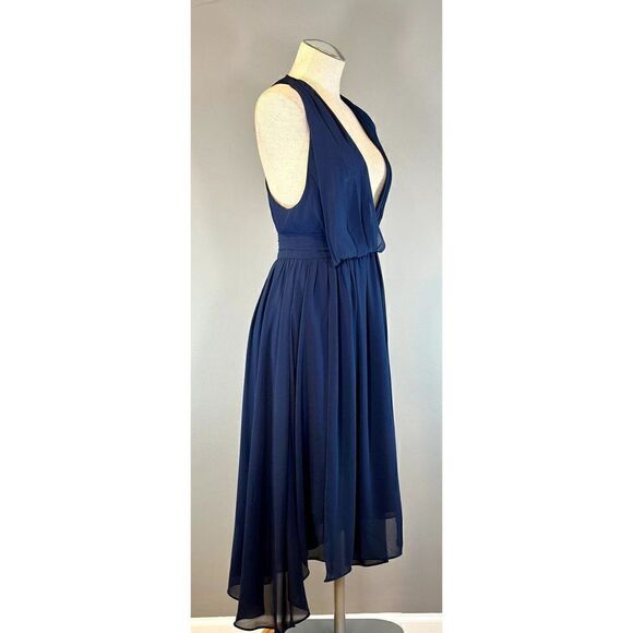 Haute Hippie NWT Drape Dress in Midnight Blue Size S - Picture 1 of 5